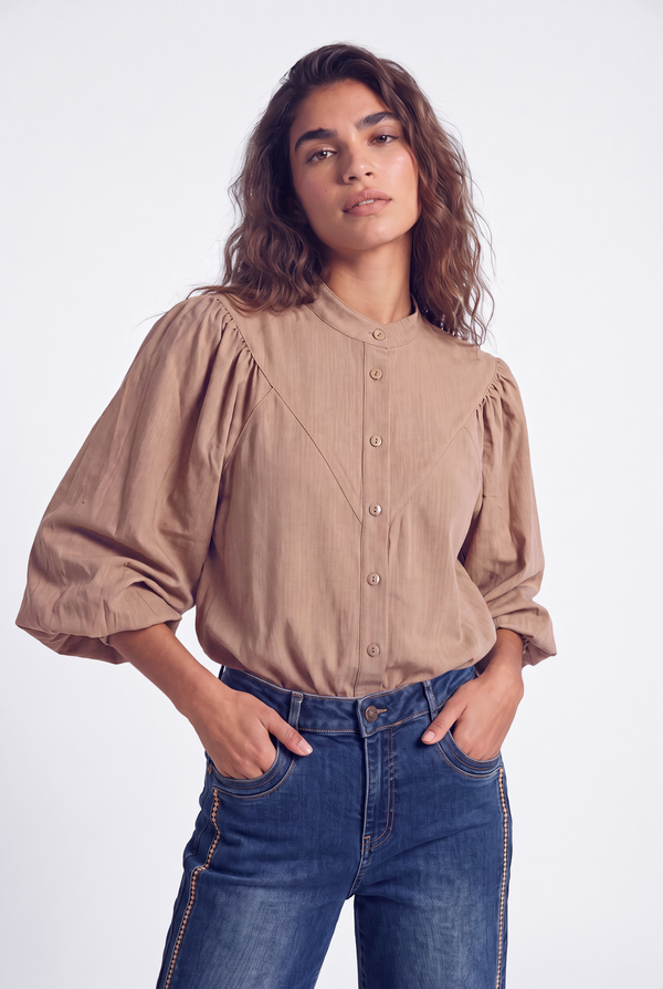 Bibi Blouse | Dark Sand