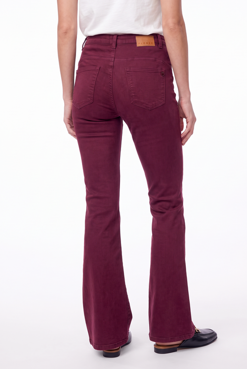 Ana Flared Pocket in Mauve wine van Florèz, foto 3