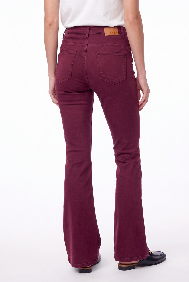 Ana Flared Pocket in Mauve wine van Florèz, foto 3
