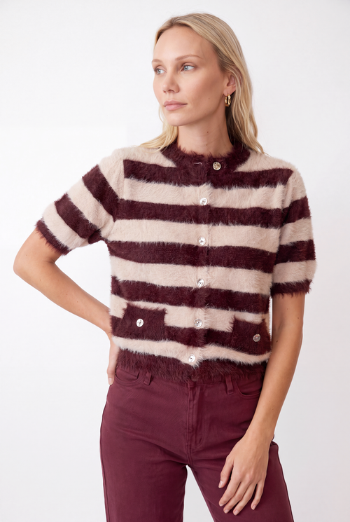 Evie | Mauve Stripe