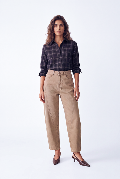 Demie Blouse | Blue Check