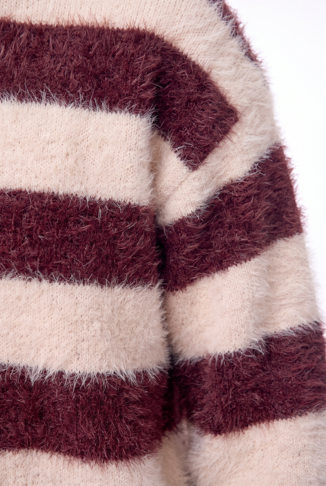 Aurelia Sweater | Mauve Stripe