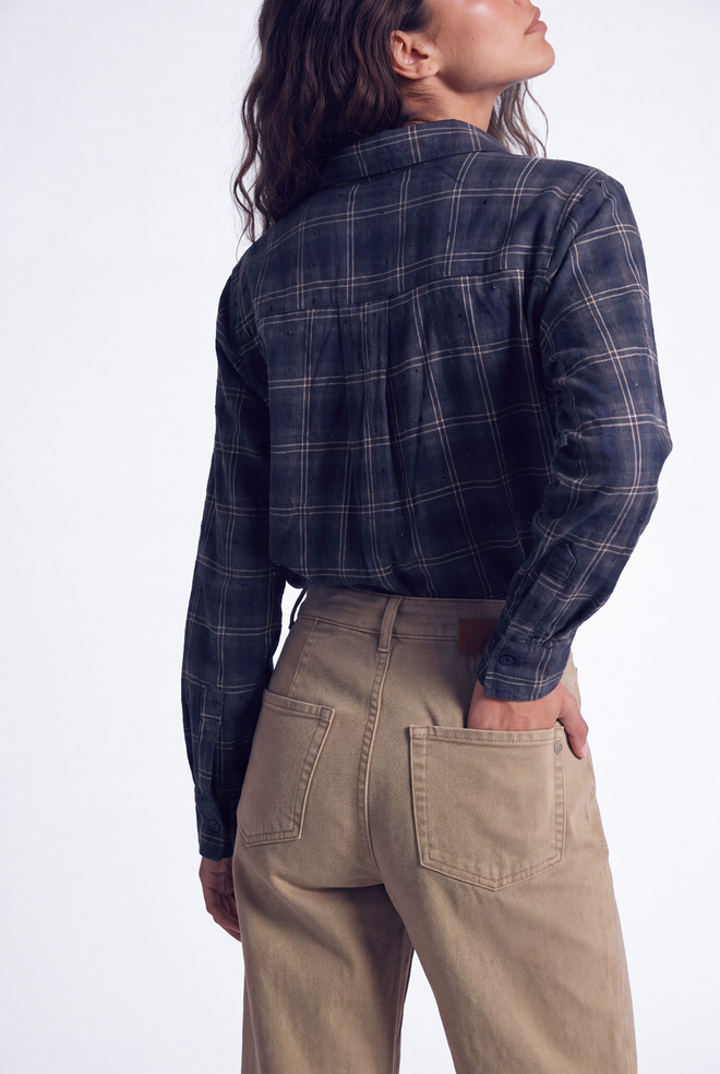 Demie Blouse | Blue Check
