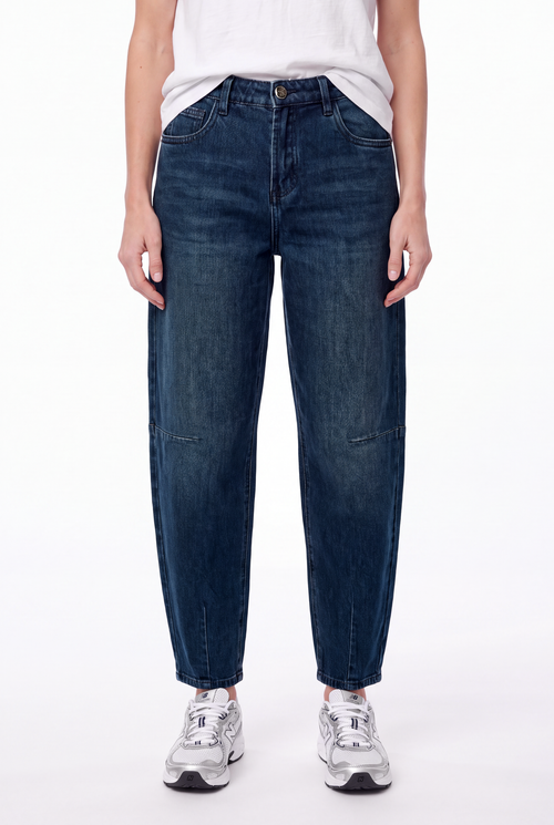 Tess Barrel | Dark Blue
