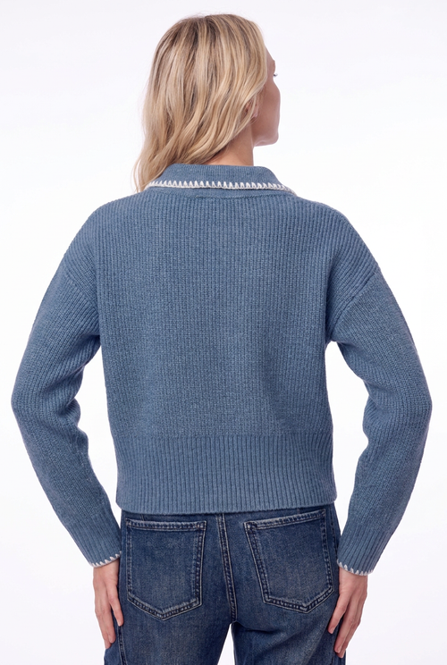 Lisa Sweater | Blue Melee