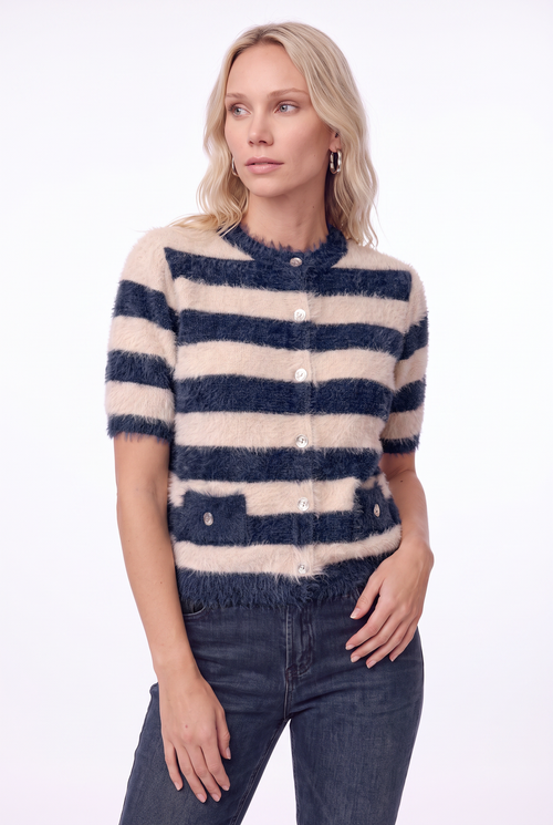Evie | Navy Stripe