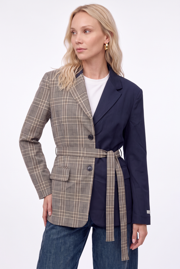 Minue Blazer in Navy Stripe van Florèz