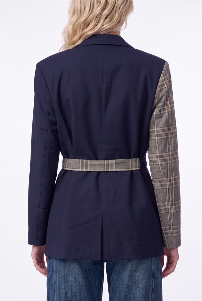 Minue Blazer in Navy Stripe van Florèz, foto 3