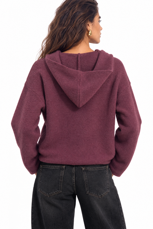 Nina Cardigan | Mauve wine