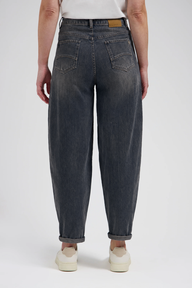 Fani barrel jeans | Tabacco blue