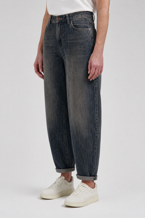 Fani barrel jeans | Tabacco blue