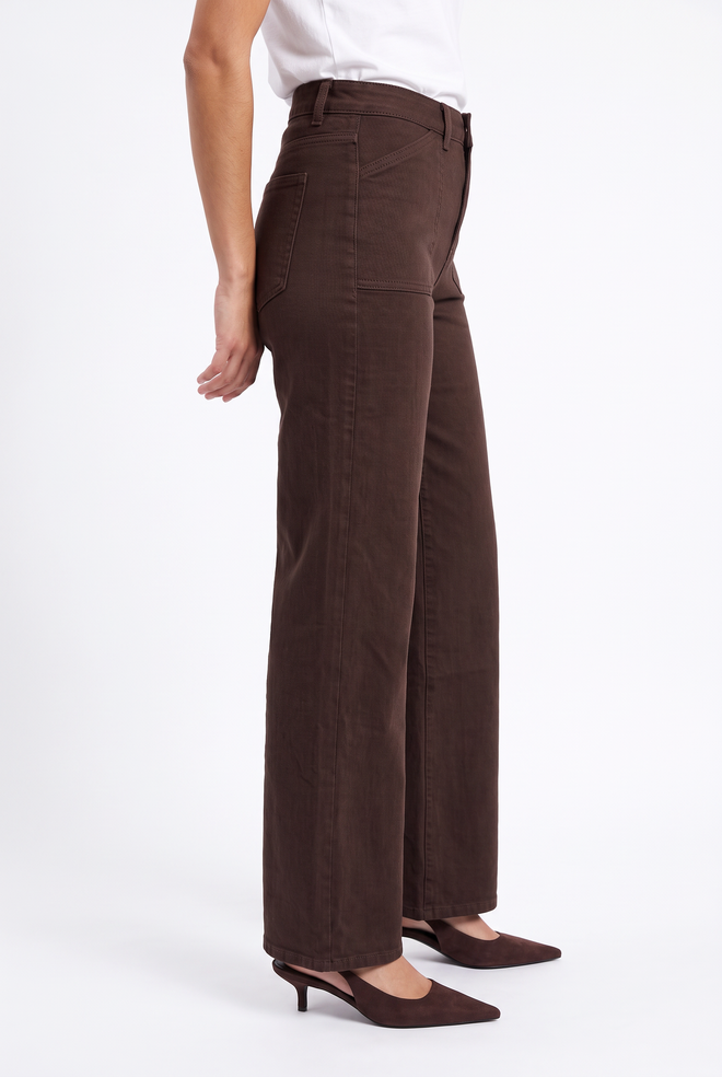 Divina Jeans in Dark Brown van Florèz, foto 3
