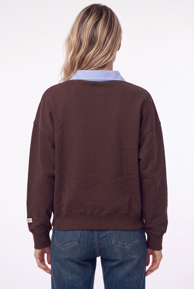 Stella Sweater in Dark Brown van Florèz, foto 3