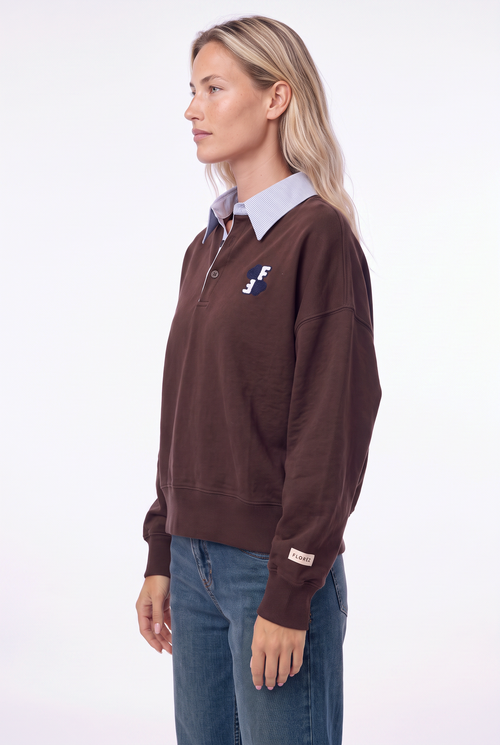 Stella Sweater in Dark Brown van Florèz, foto 2