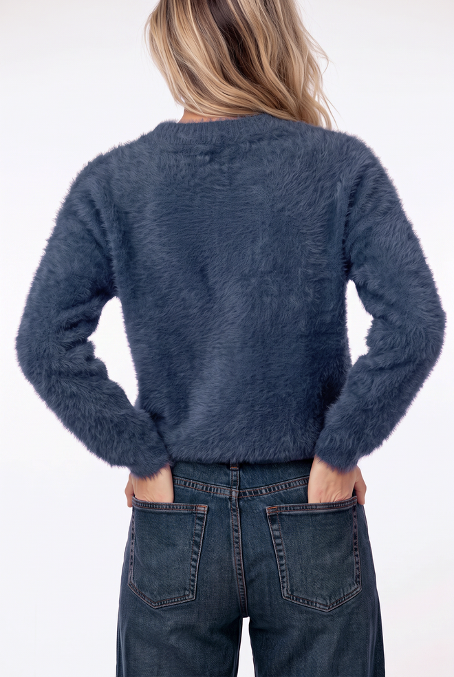 Dani Sweater in Blue van Florèz, foto 2