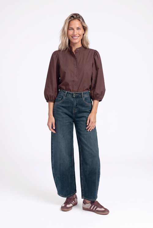 Bibi Blouse | Dark Brown