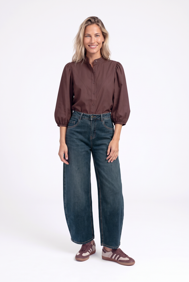 Bibi Blouse | Dark Brown