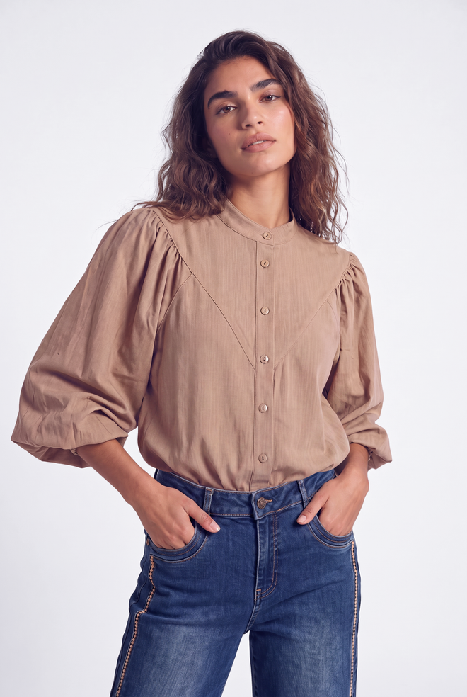 Bibi Blouse | Dark Sand