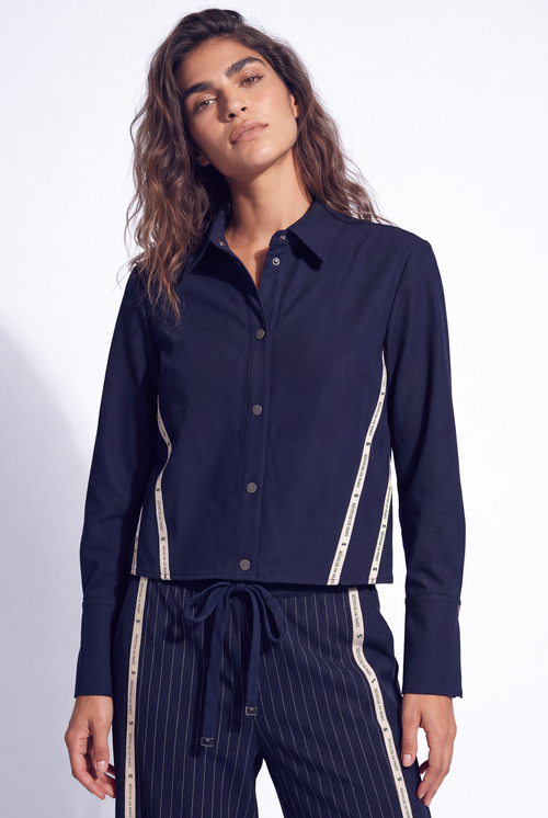 Ava Blouse | Navy Blue
