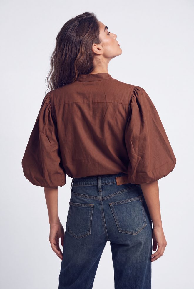 Bibi Blouse | Russet Brown