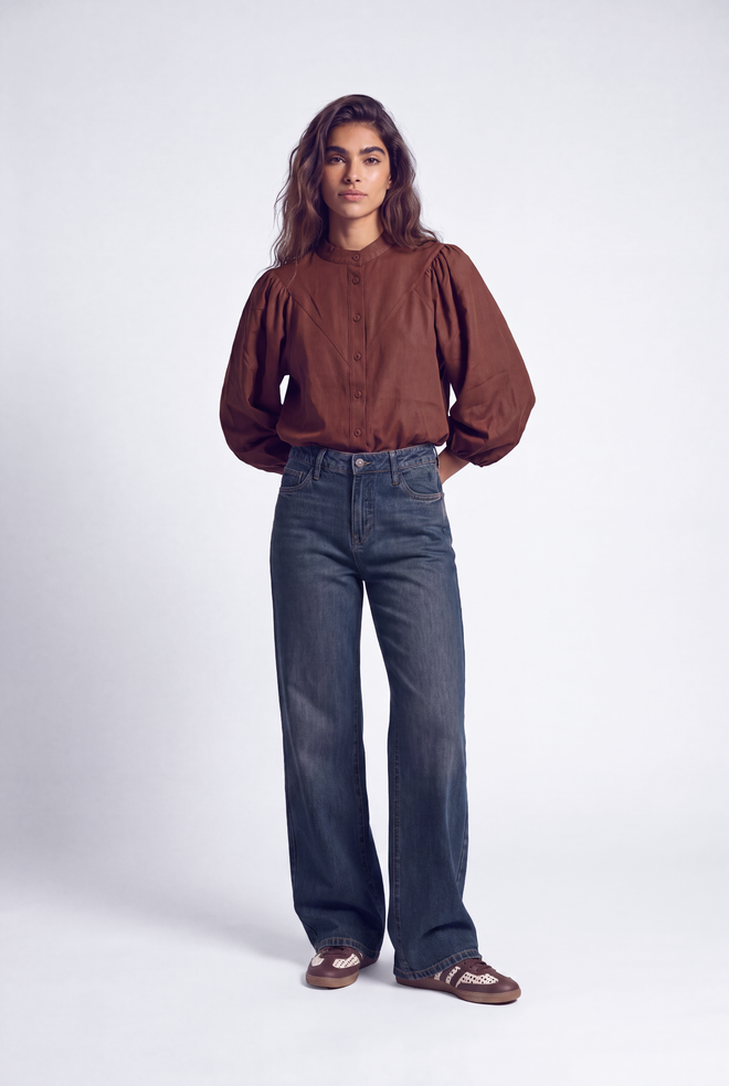 Bibi Blouse | Russet Brown