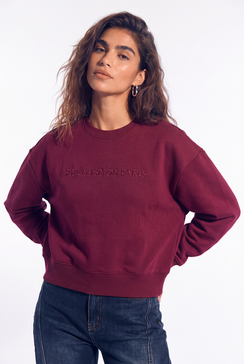 Sansa Sweater | Mauve wine