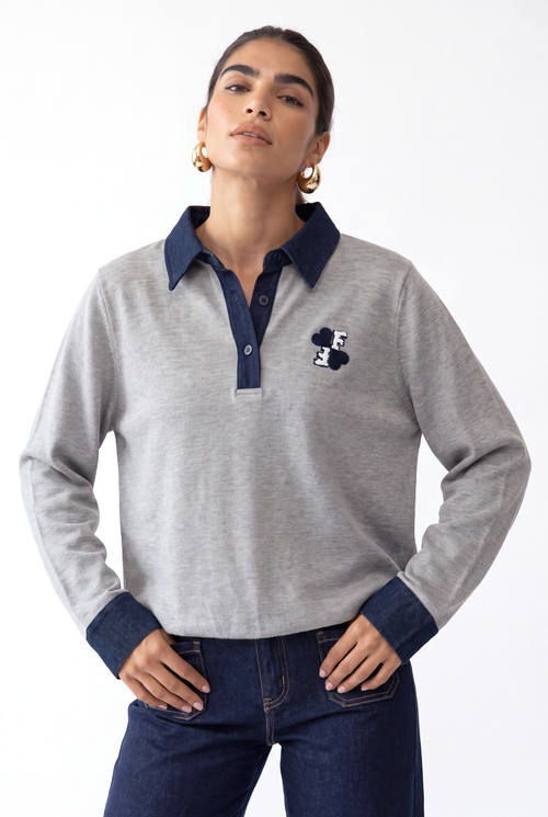 Elison Sweater | grey mellange
