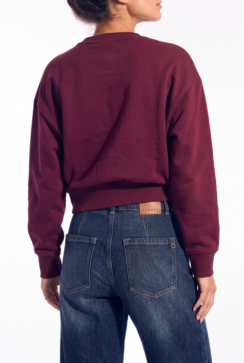 Sansa Sweater | Mauve wine