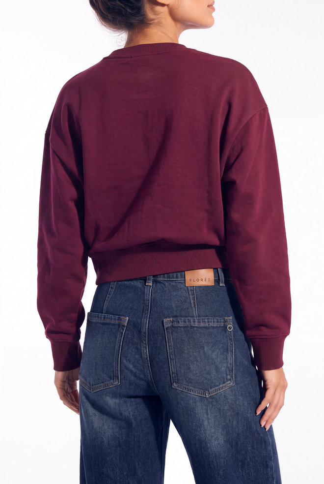 Sansa Sweater | Mauve wine