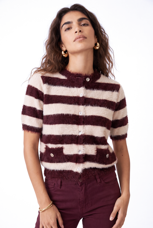 Evie | Mauve Stripe