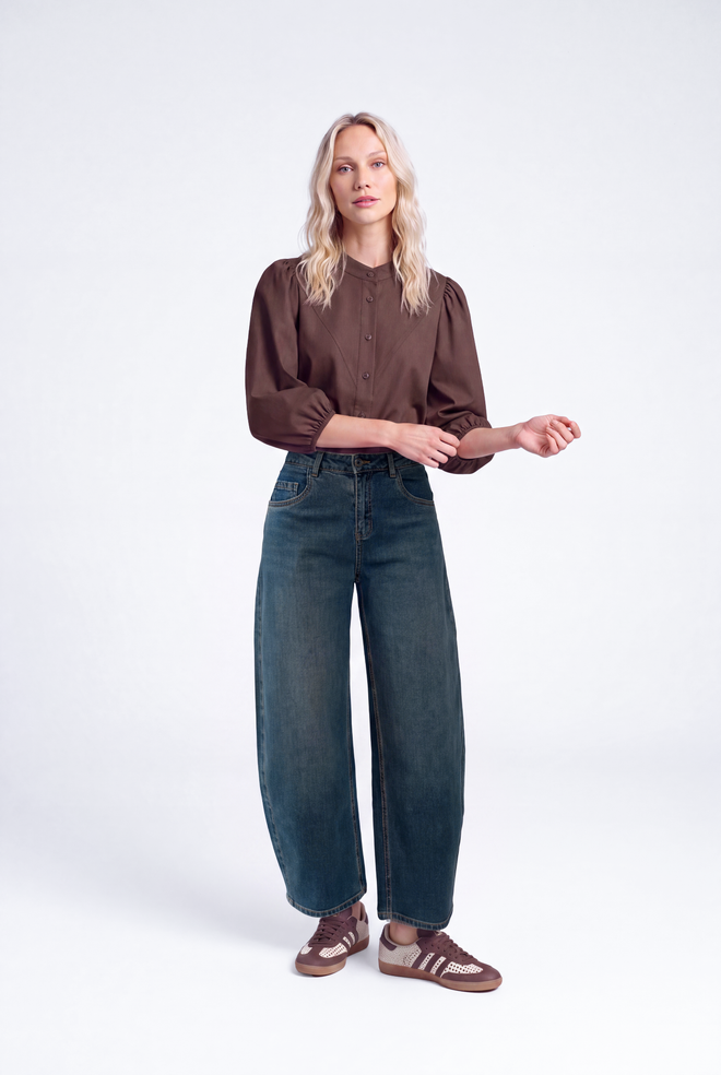 Bibi Blouse | Dark Brown