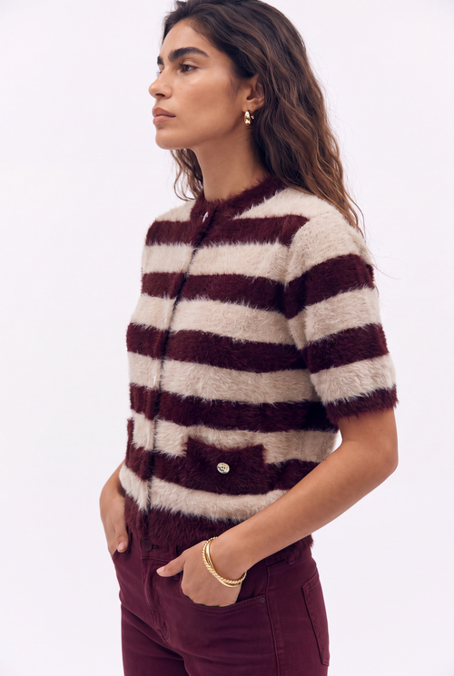 Evie | Mauve Stripe