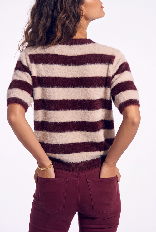 Evie | Mauve Stripe