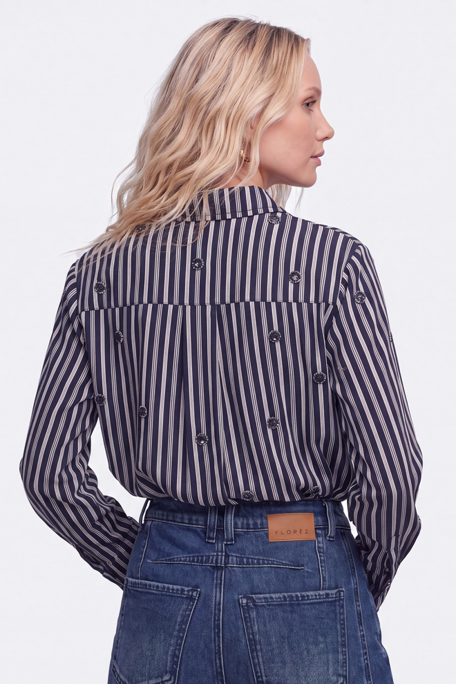 Scout Blouse | Blue Stripe