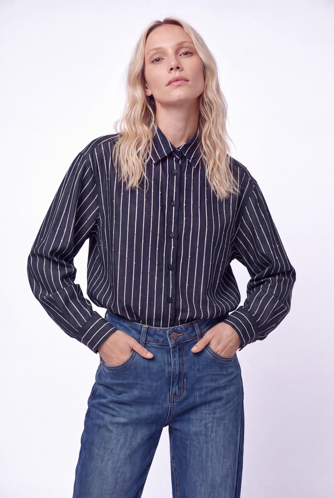 Lone Blouse | Navy Blue