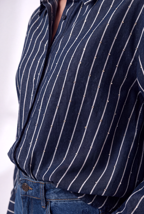 Lone Blouse | Navy Blue