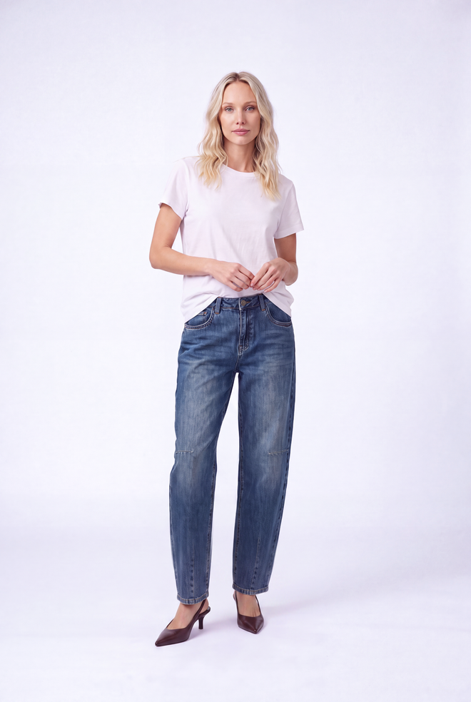 Tess Barrel | Fancy Blue
