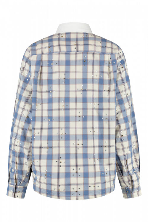 Amelie Blouse | Checked Blue