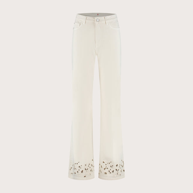 Ana flared embro | Soft white