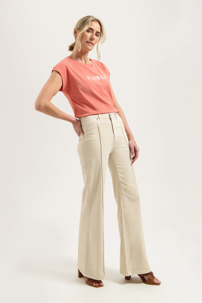 Ana Flared Line | Ivory Cream