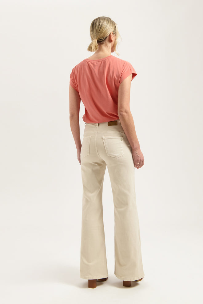 Ana Flared Line | Ivory Cream