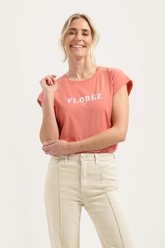 Fien T-shirt | Peach