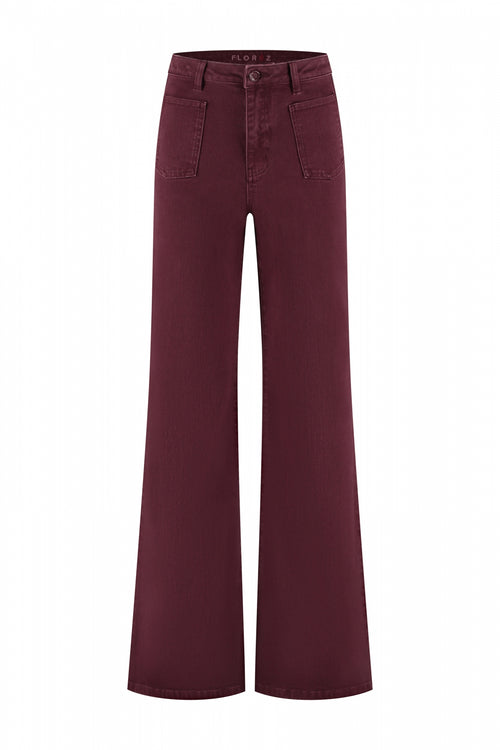 Ana Flared Pocket | Burgundy
