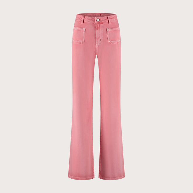 Ana Flared Pocket | Coral