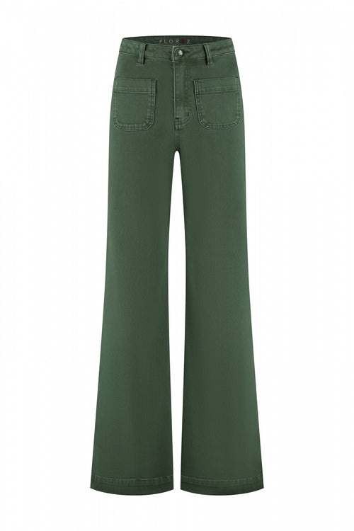 Ana Flared Pocket | Green