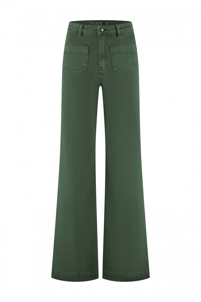 Ana Flared Pocket | Green