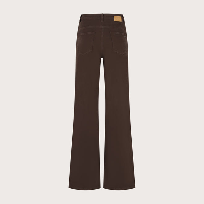 Ana Flared Pocket | Dark Brown