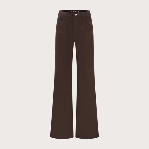 Ana Flared Pocket | Dark Brown