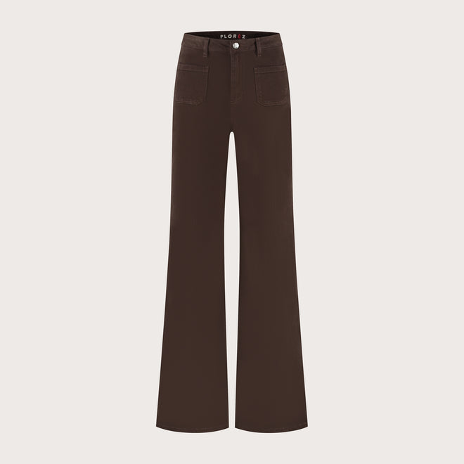 Ana Flared Pocket | Dark Brown