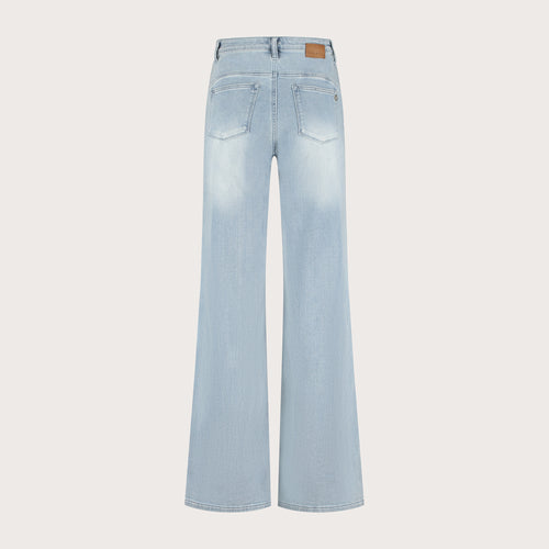 Ana Flared Pocket | Smooth blue